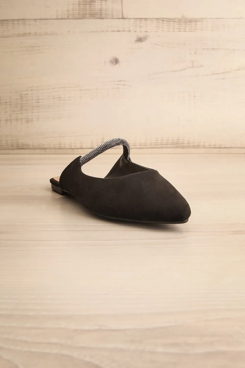 Tralee | Black Mules w/ Pointed Toe