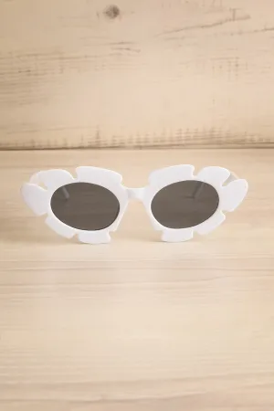 Trixie White | Flower Sunglasses