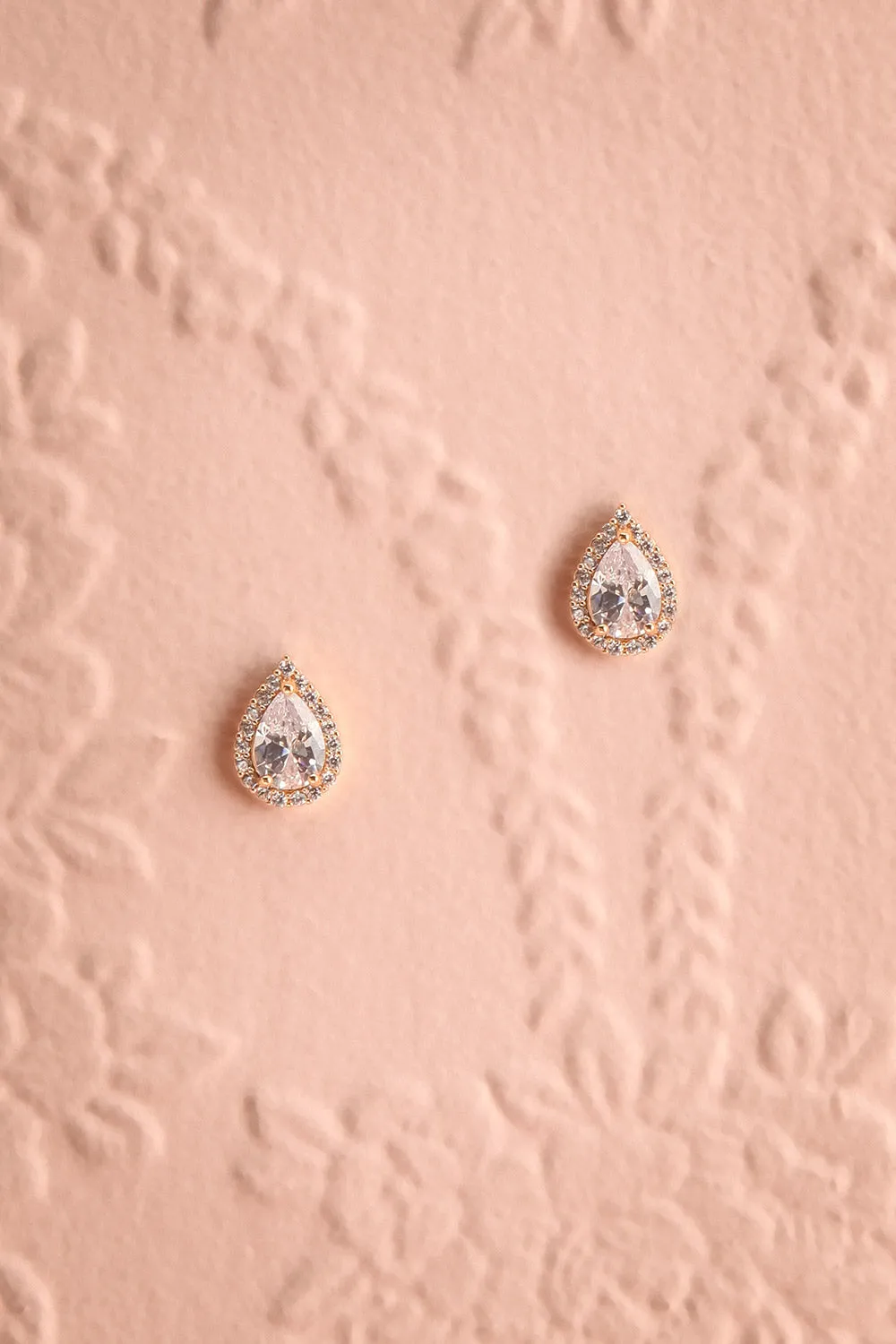 Ulrika Gold | Crystal Stud Earrings