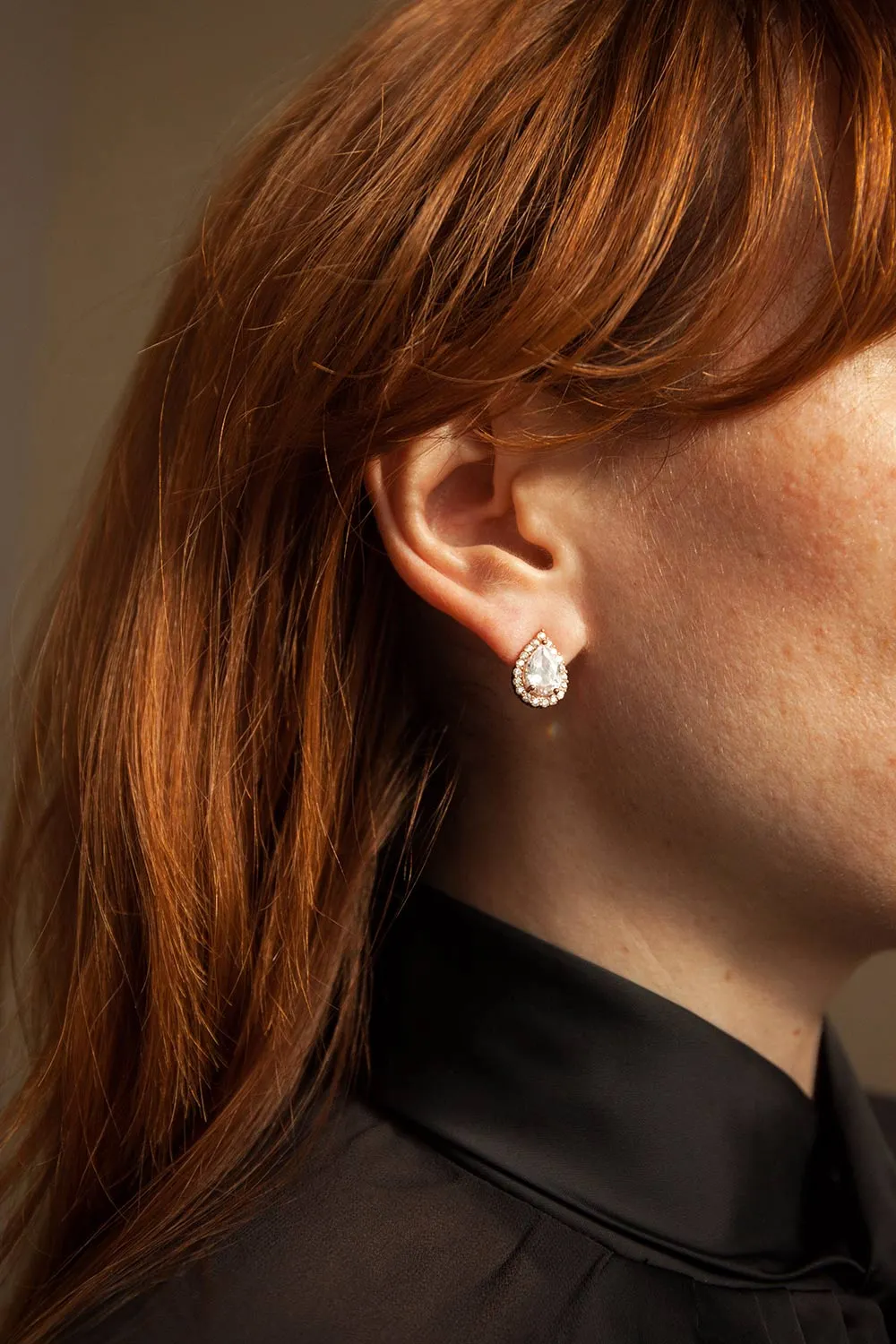Ulrika Gold | Crystal Stud Earrings