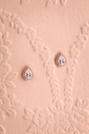 Ulrika Rosegold | Crystal Stud Earrings