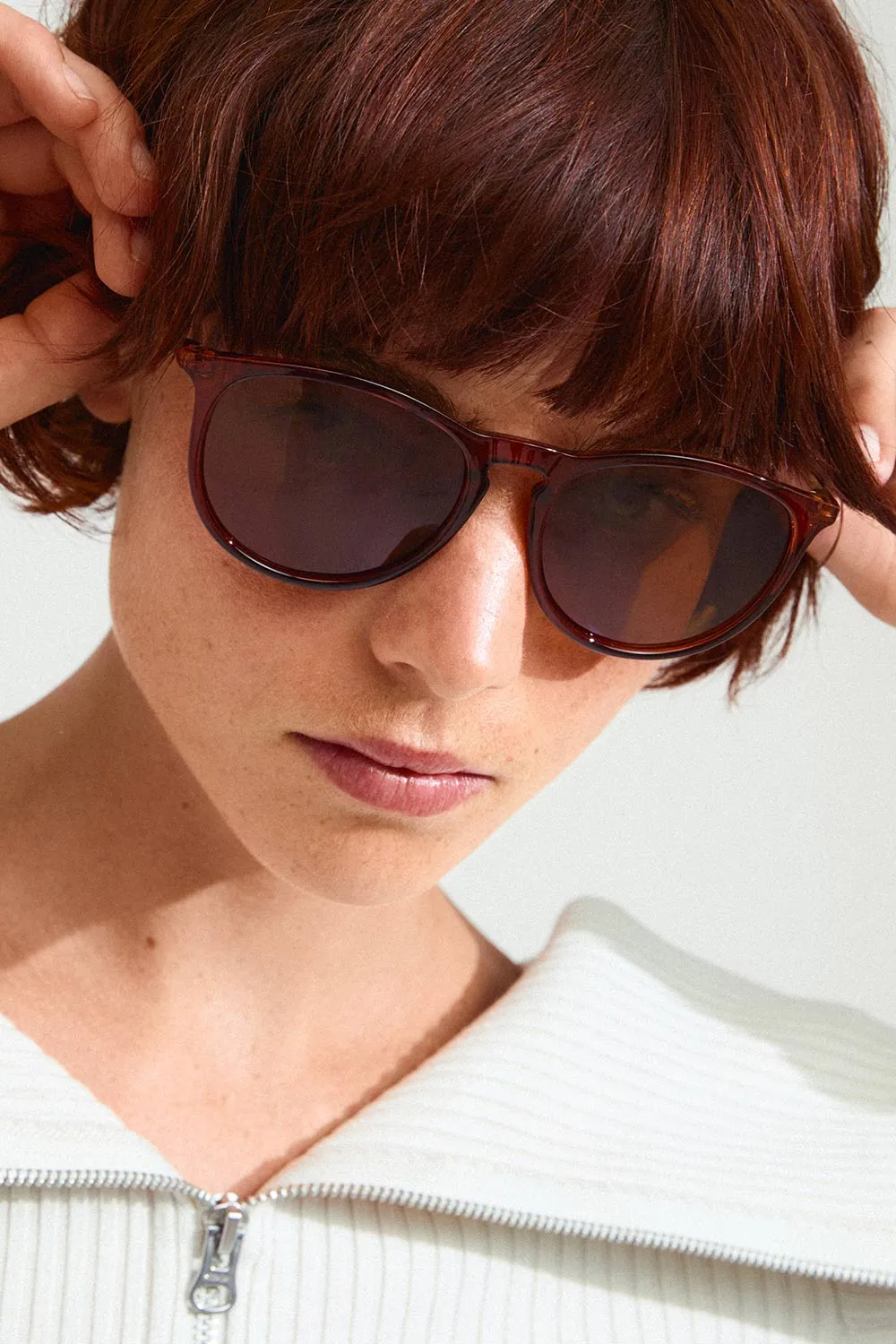 Vanilly | Brown Sunglasses w/ Gold-plated Details