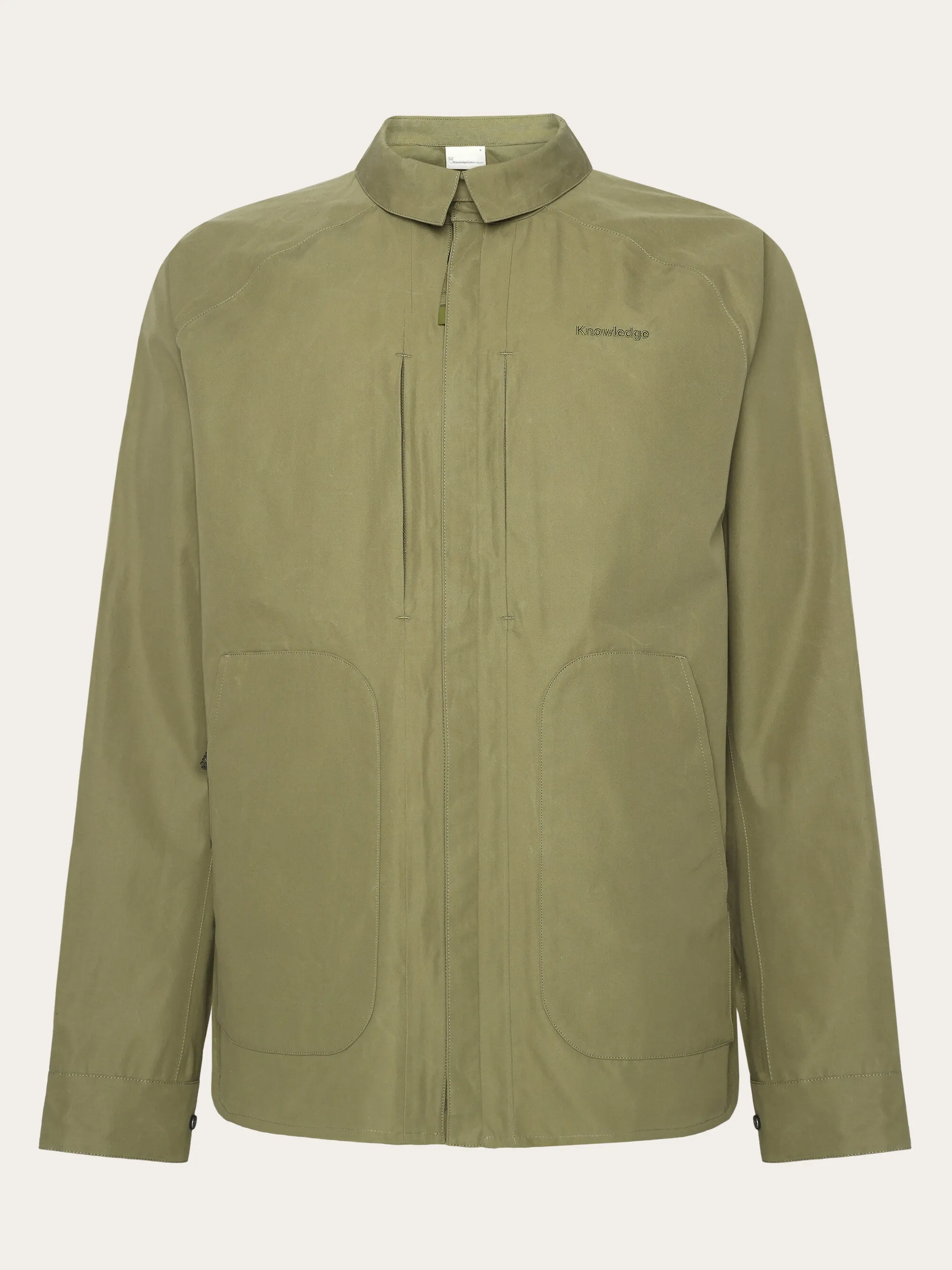 Vent Canvas 200 Classic Jacket - GOTS/Vegan - Burned Olive Knowledge Cotton