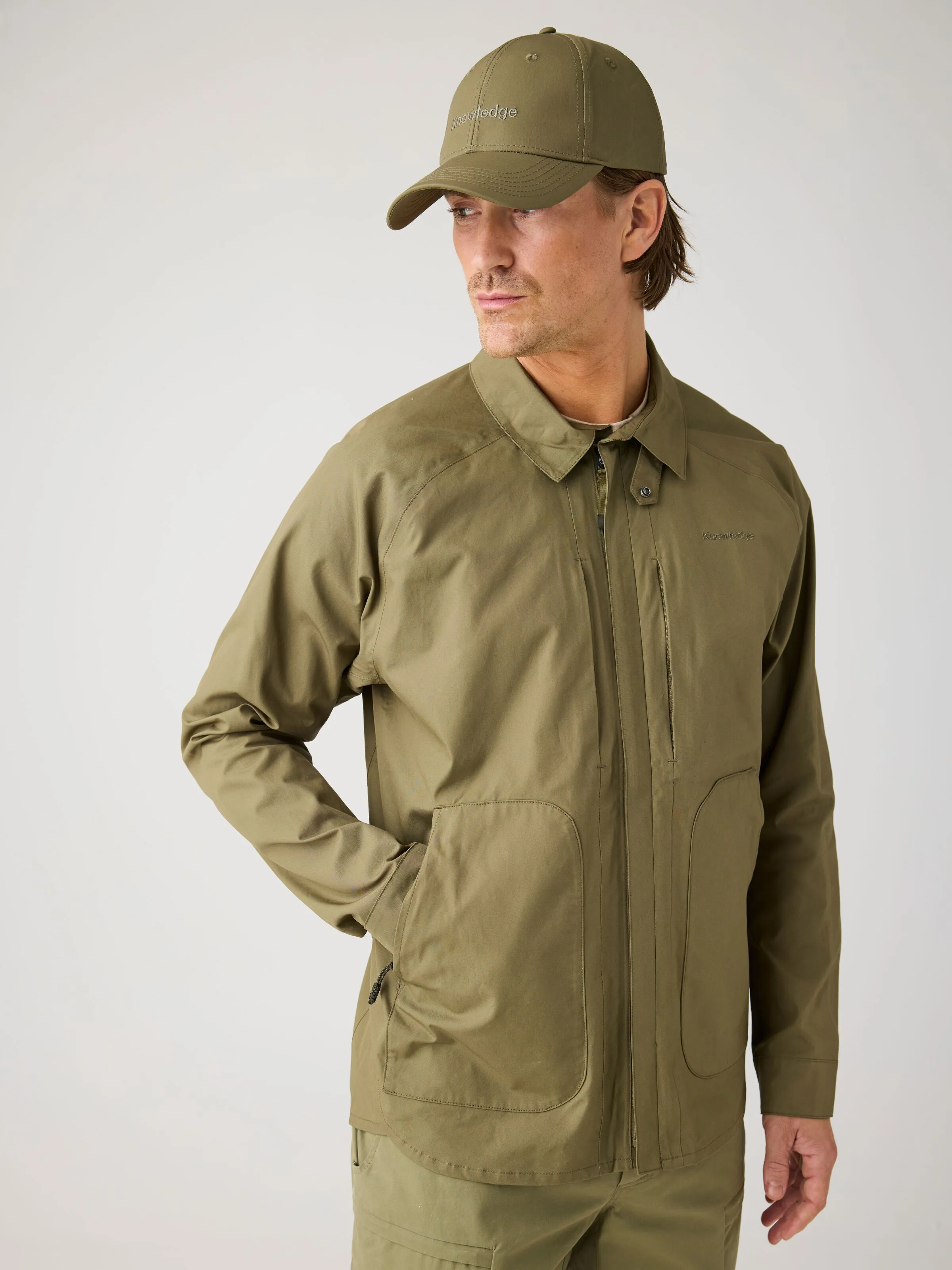 Vent Canvas 200 Classic Jacket - GOTS/Vegan - Burned Olive Knowledge Cotton