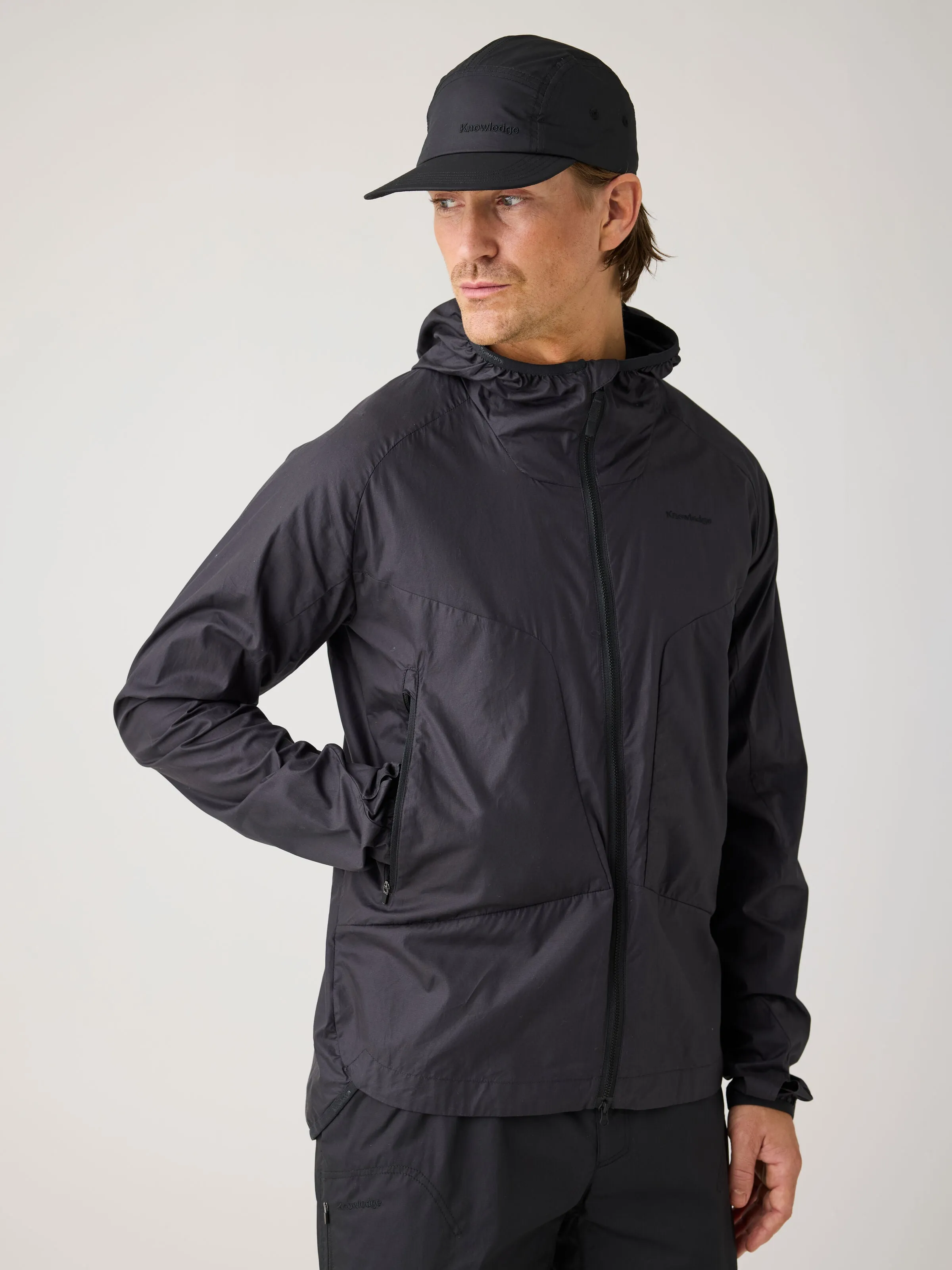 Vent Ripstop 90 lightweight jacket - Black Jet Knowledge Cotton