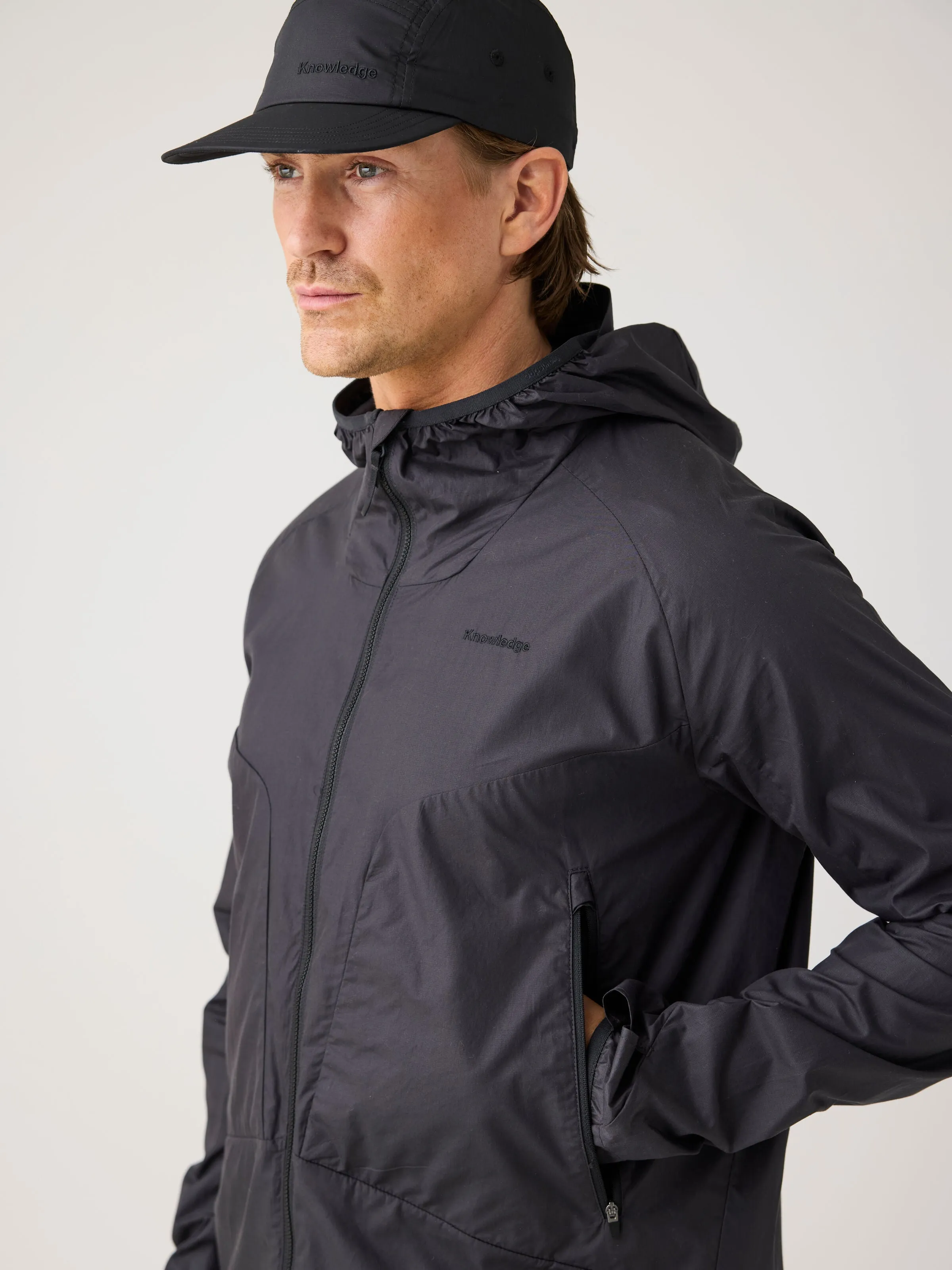 Vent Ripstop 90 lightweight jacket - Black Jet Knowledge Cotton