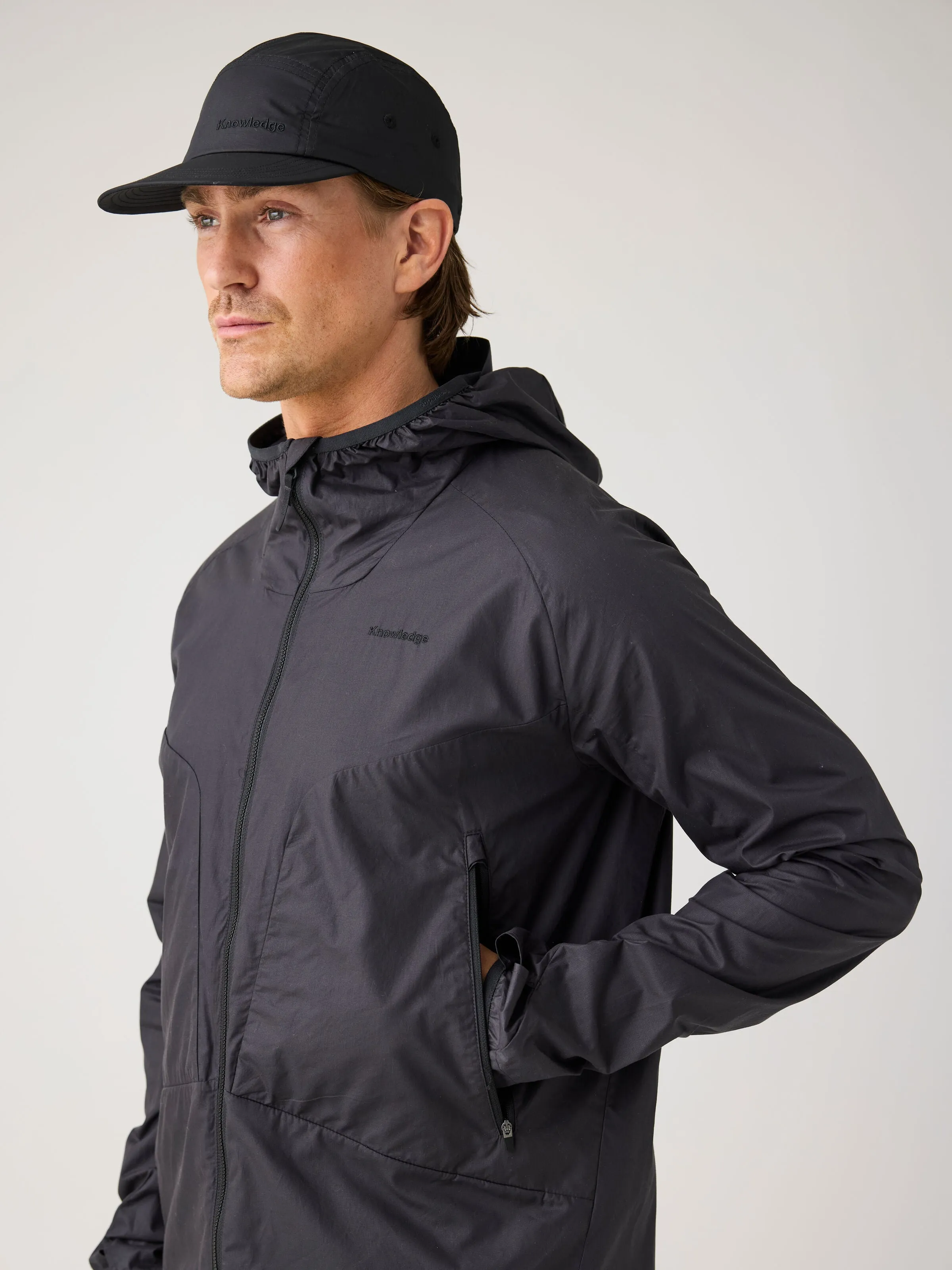 Vent Ripstop 90 lightweight jacket - Black Jet Knowledge Cotton
