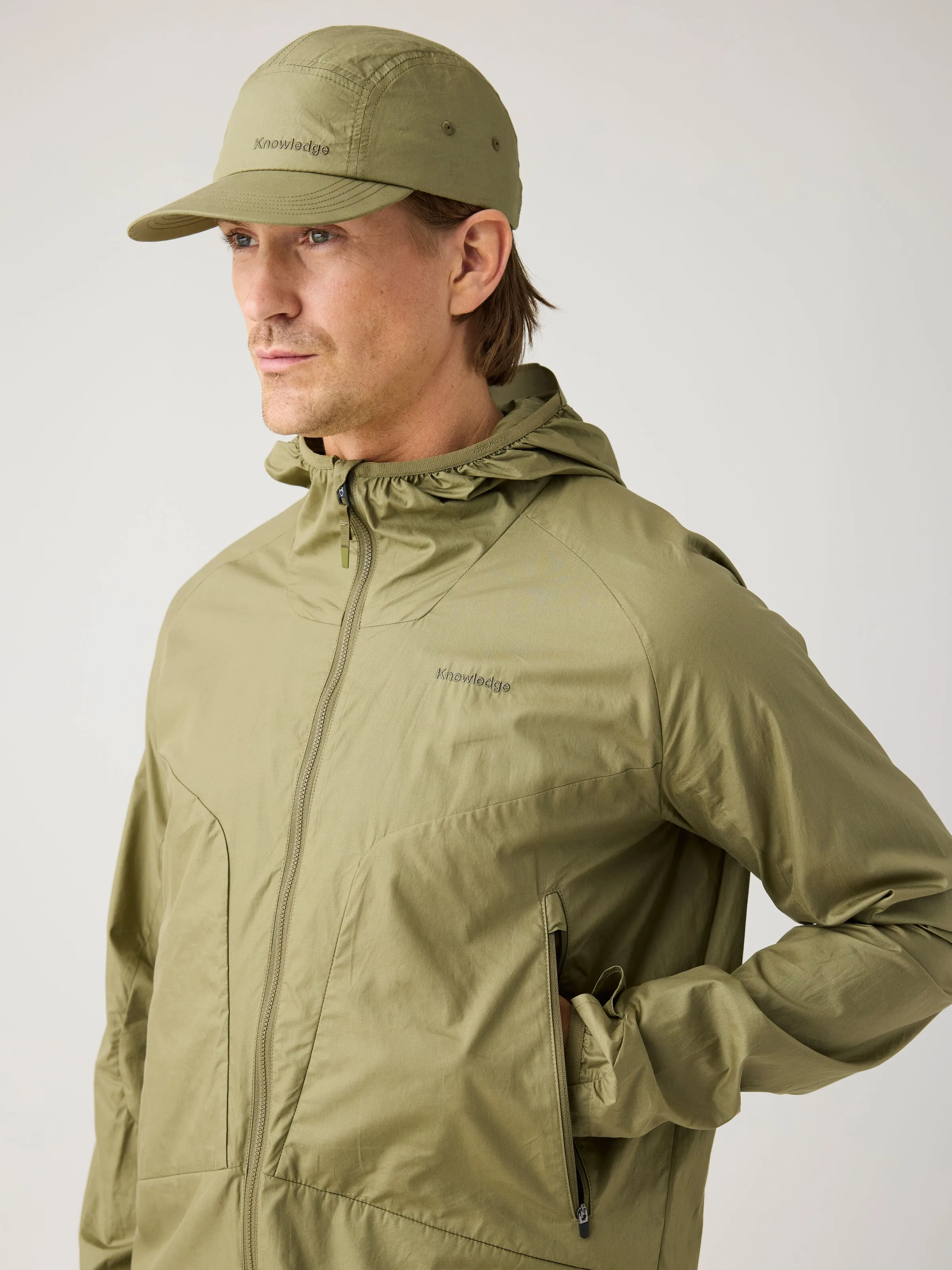 Vent Ripstop 90 lightweight jacket - Burned Olive Knowledge Cotton
