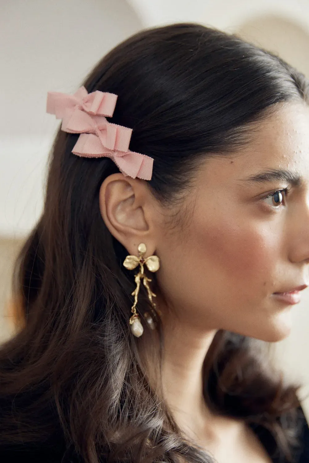 Venti Beige | Ribbon Hair Clip