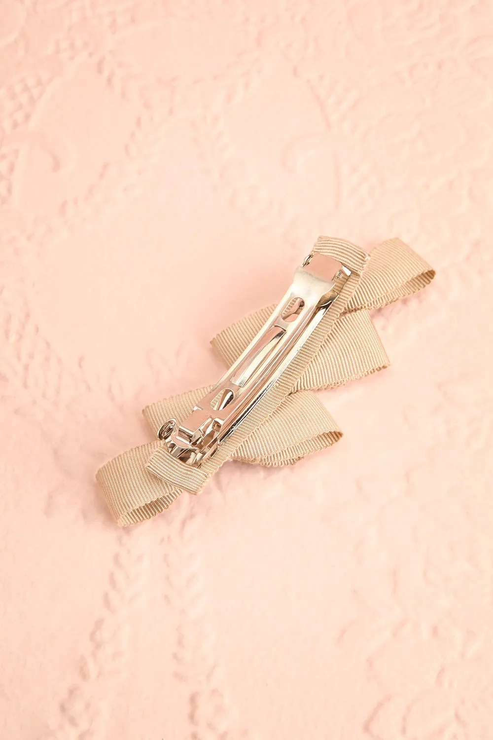Venti Beige | Ribbon Hair Clip