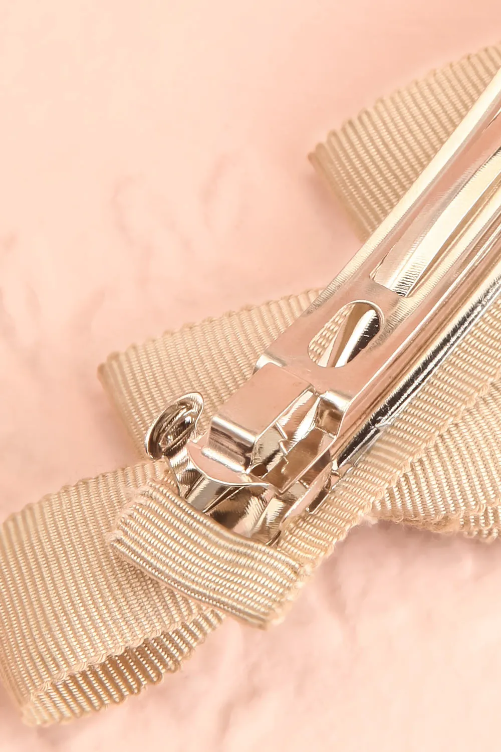Venti Beige | Ribbon Hair Clip