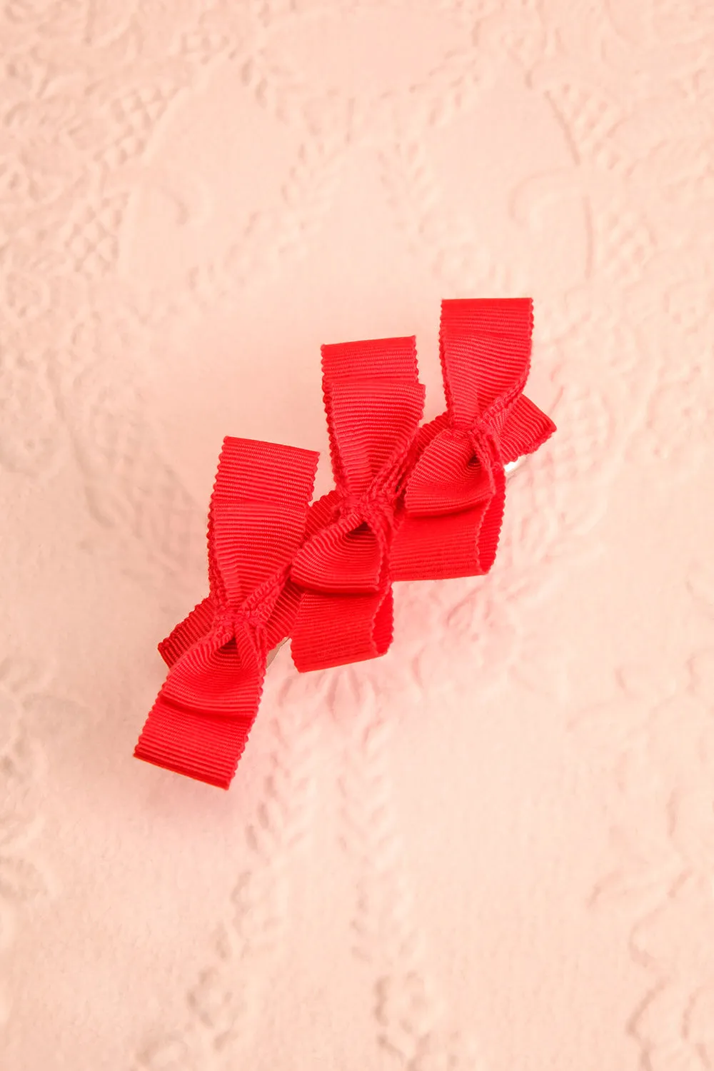 Venti Red | Ribbon Hair Clip