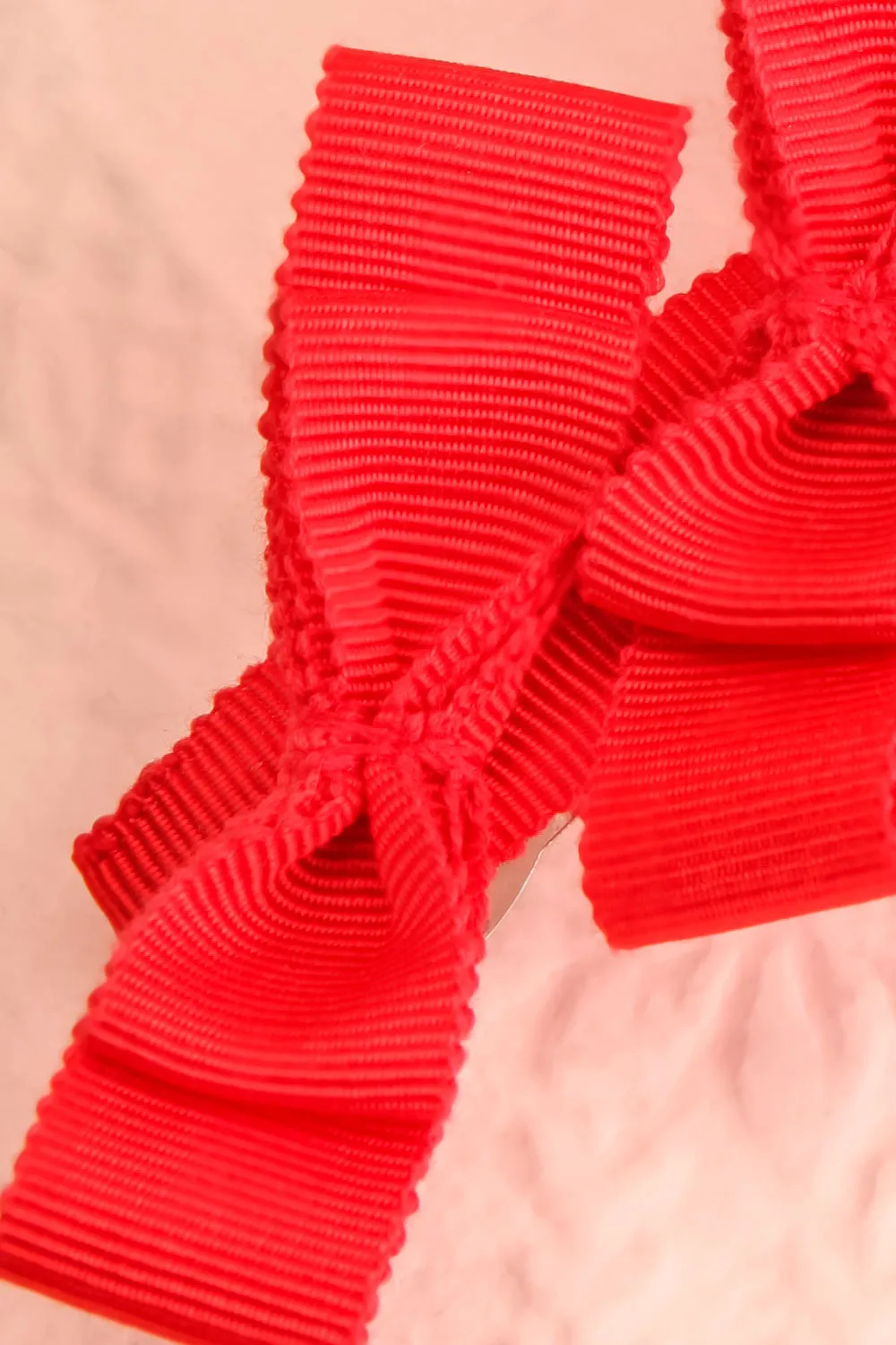 Venti Red | Ribbon Hair Clip
