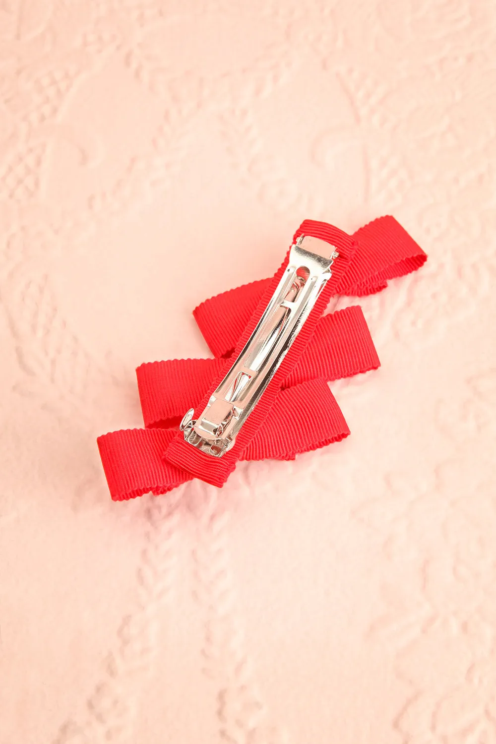 Venti Red | Ribbon Hair Clip