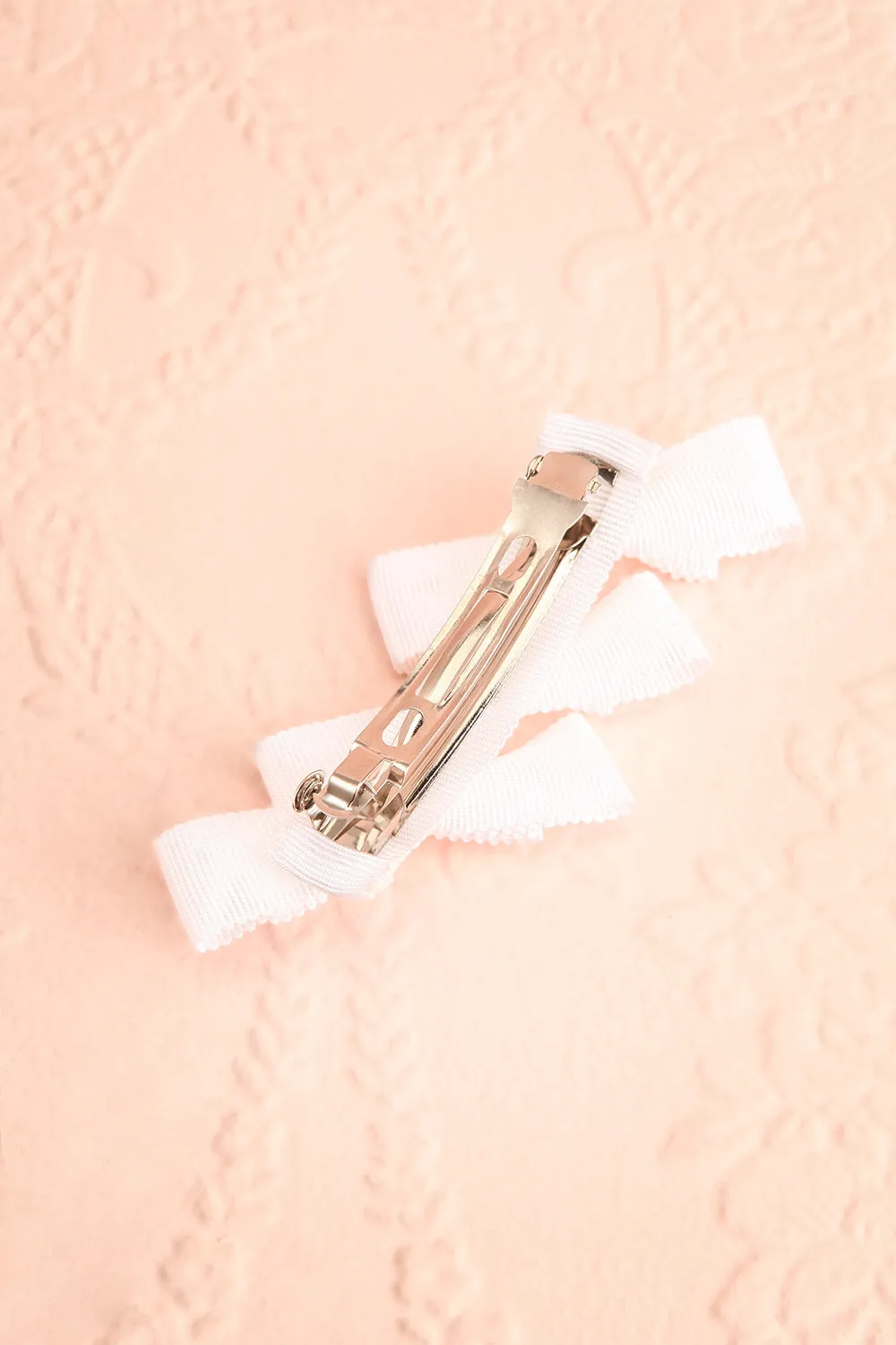 Venti White | Ribbon Hair Clip