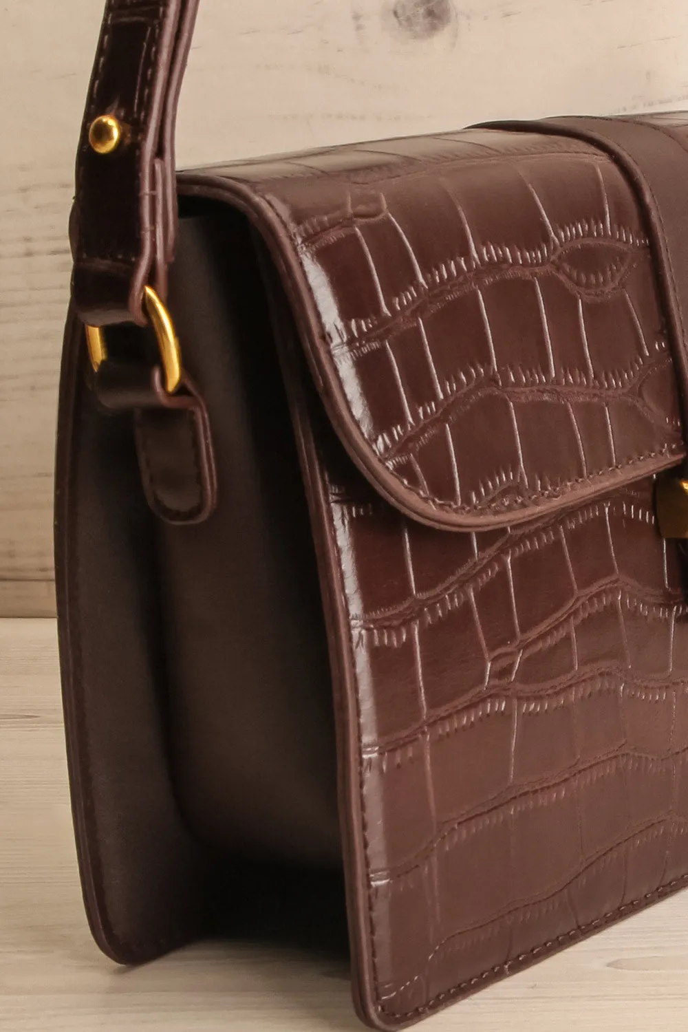 Vicky Brown | Faux Croc Leather Bag