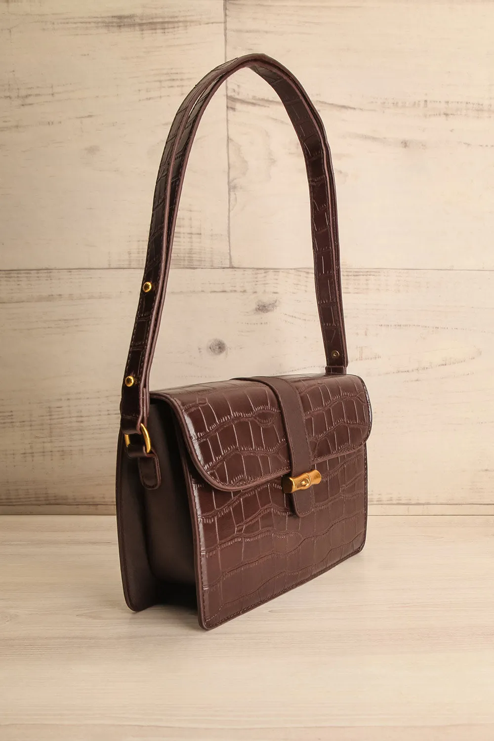 Vicky Brown | Faux Croc Leather Bag