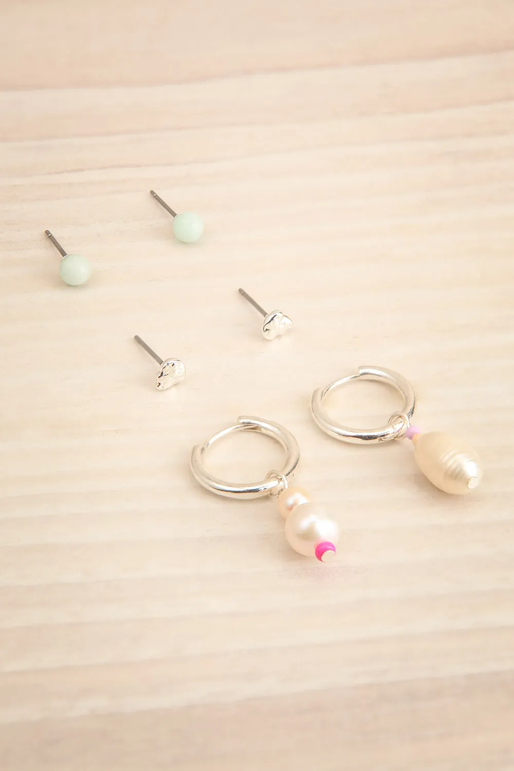 Wainaku Silver | Freshwater Pearl Earrings Set