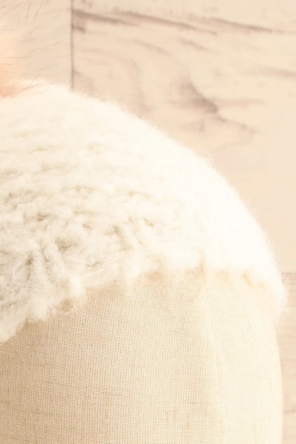 Whitby White | Knit Tuque w/ Pompom