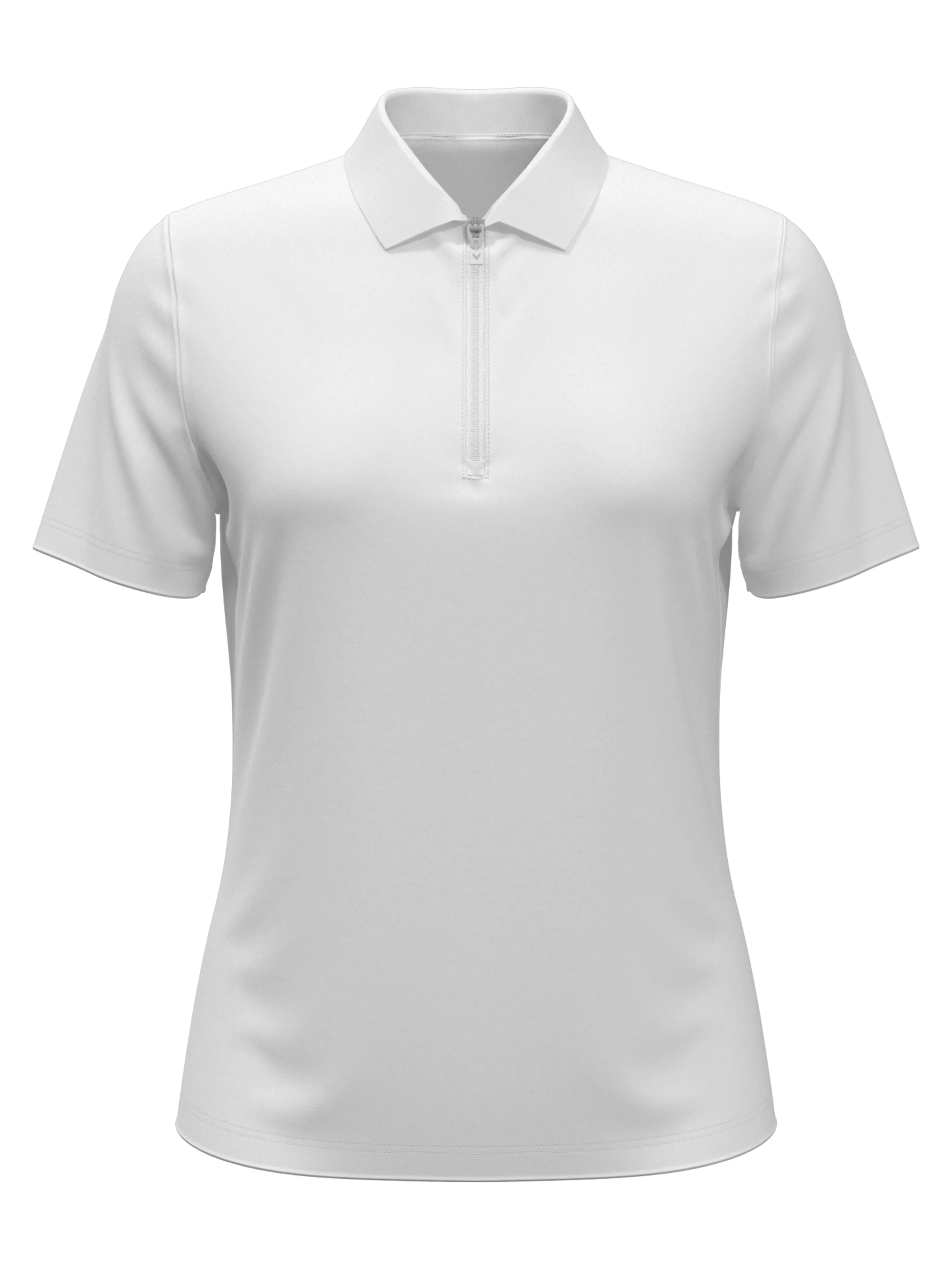 Womens 1/4 Zip Solid Golf Polo Callaway Apparel
