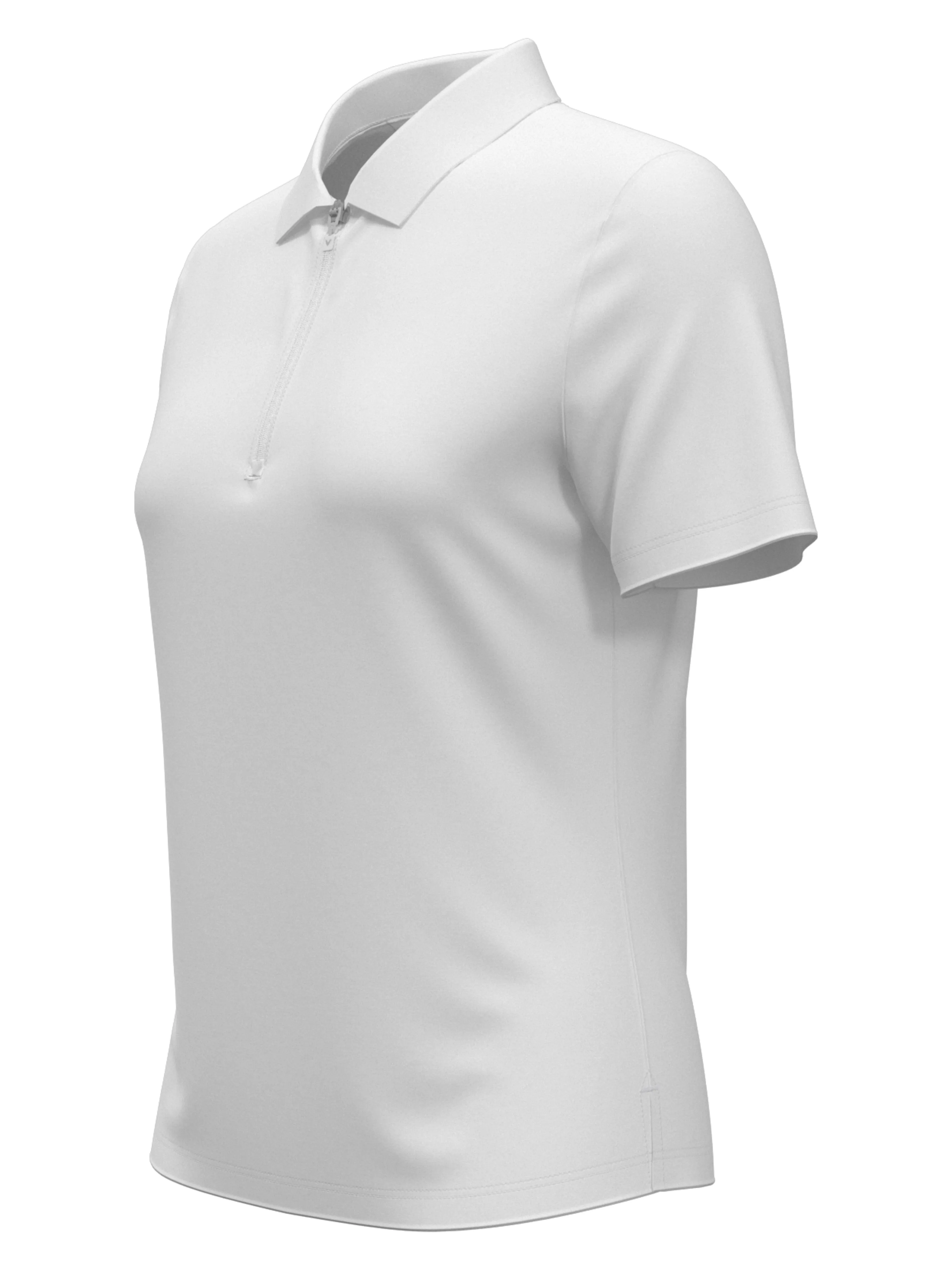 Womens 1/4 Zip Solid Golf Polo Callaway Apparel