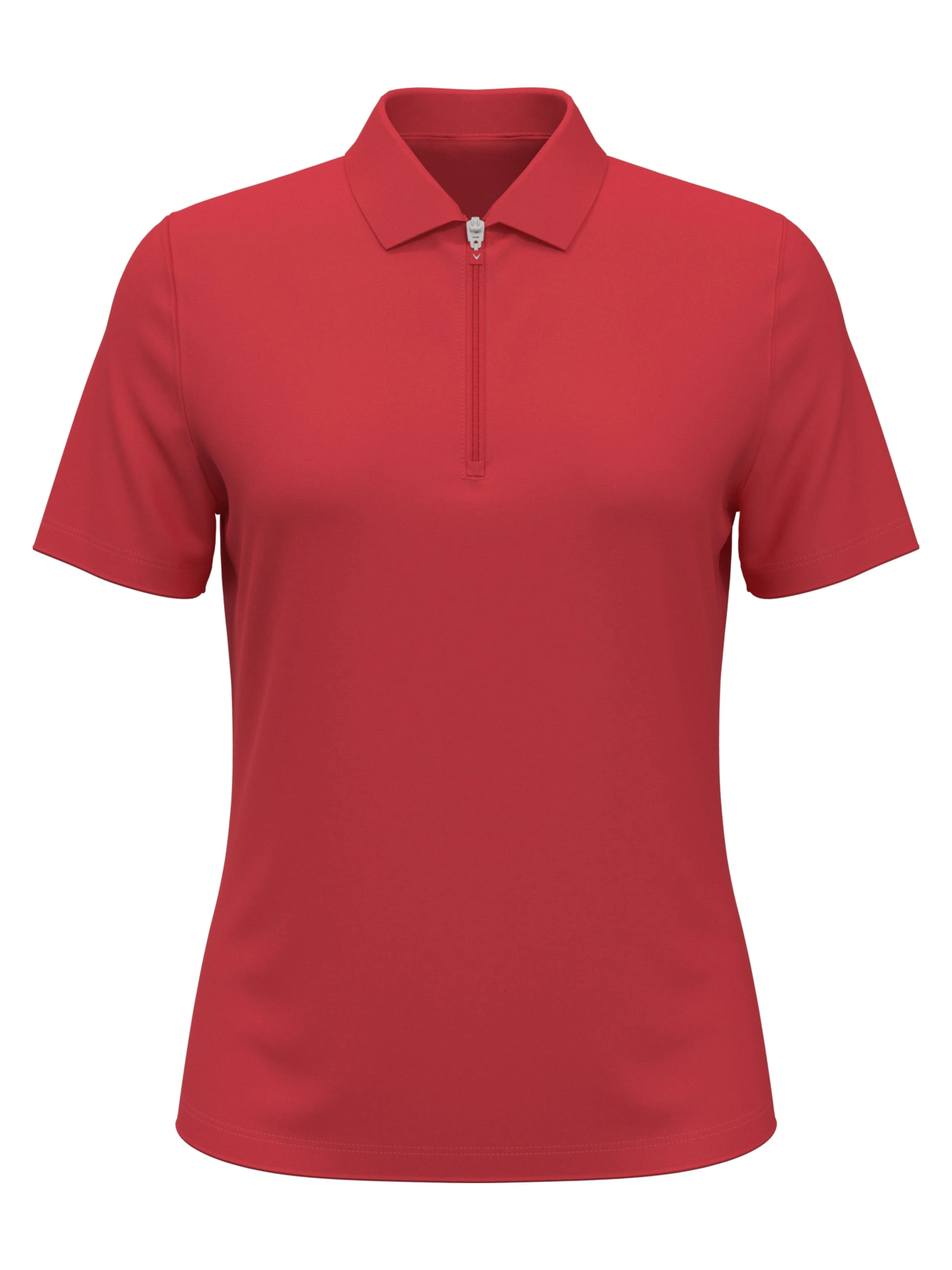 Womens 1/4 Zip Solid Golf Polo Callaway Apparel
