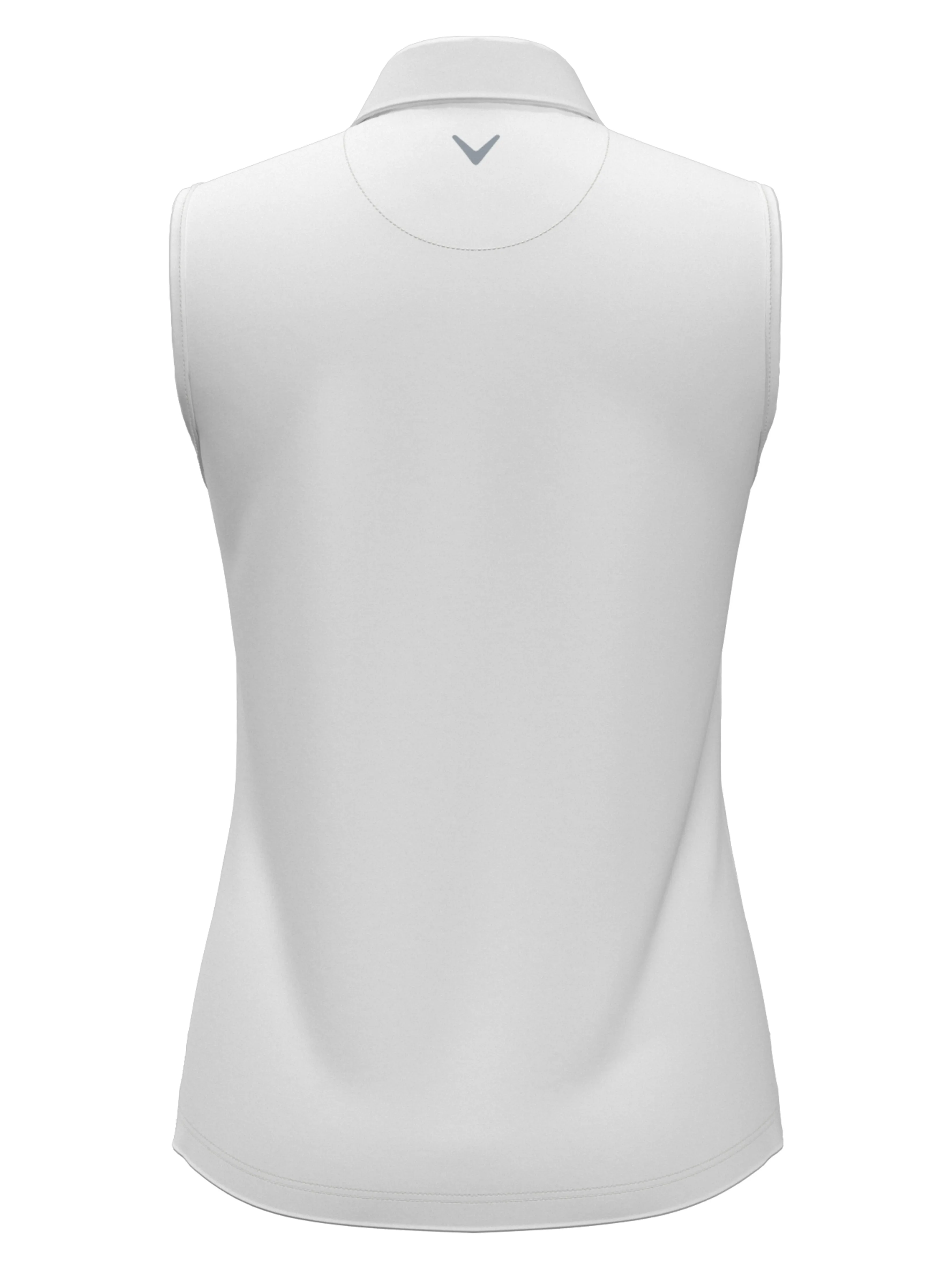 Womens 1/4 Zip Solid Sleeveless Golf Polo Callaway Apparel