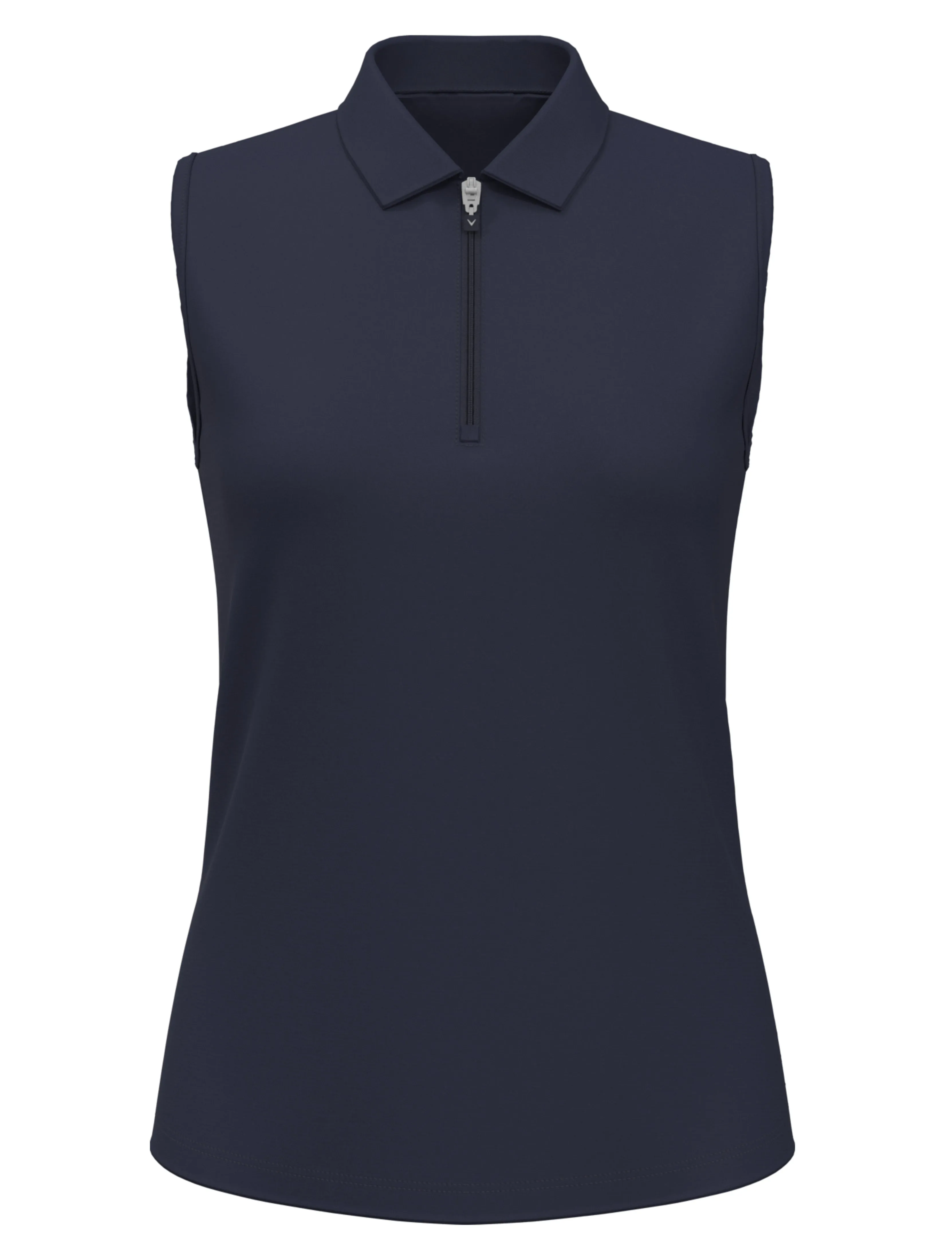 Womens 1/4 Zip Solid Sleeveless Golf Polo Callaway Apparel
