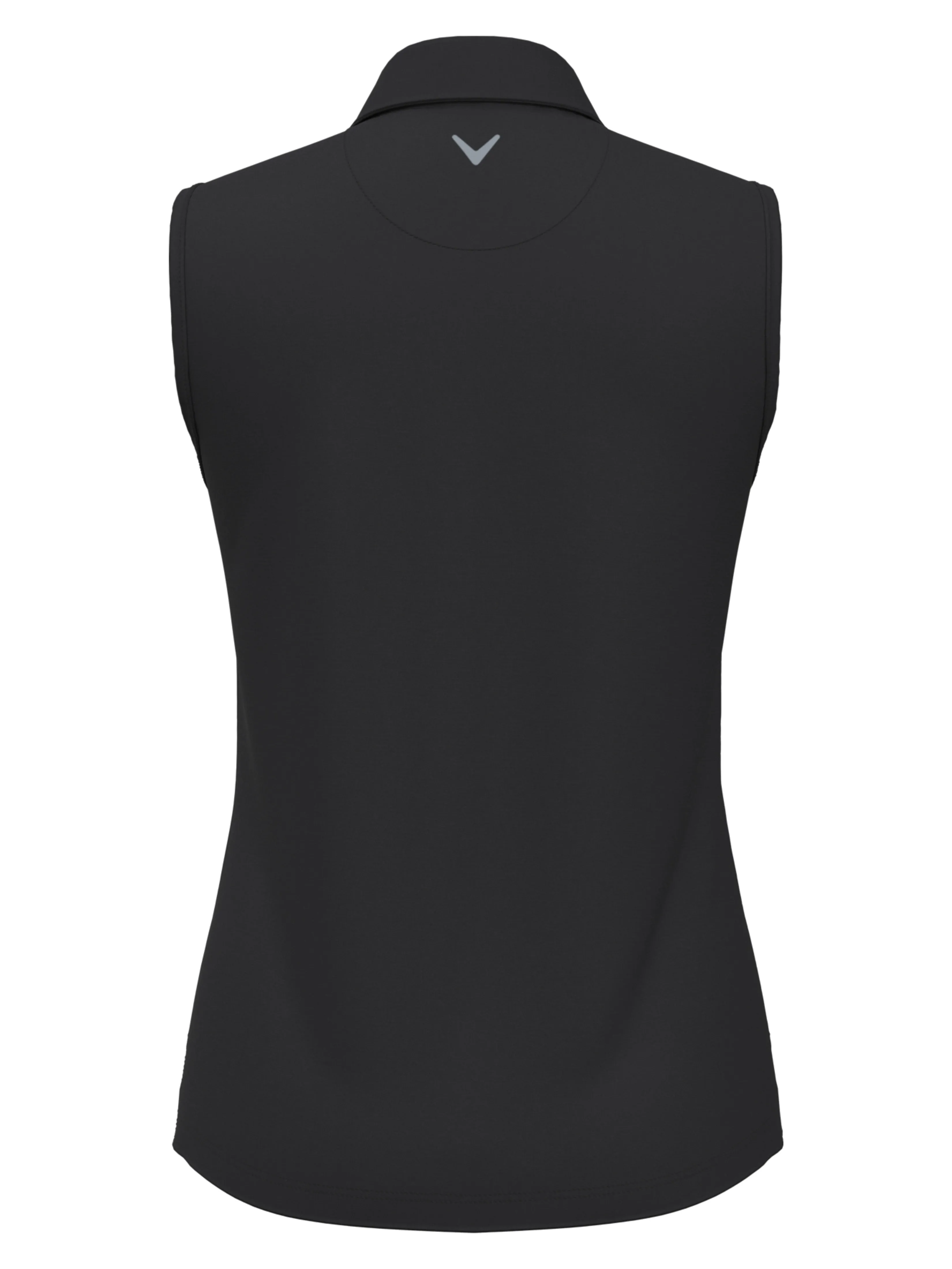 Womens 1/4 Zip Solid Sleeveless Golf Polo Callaway Apparel