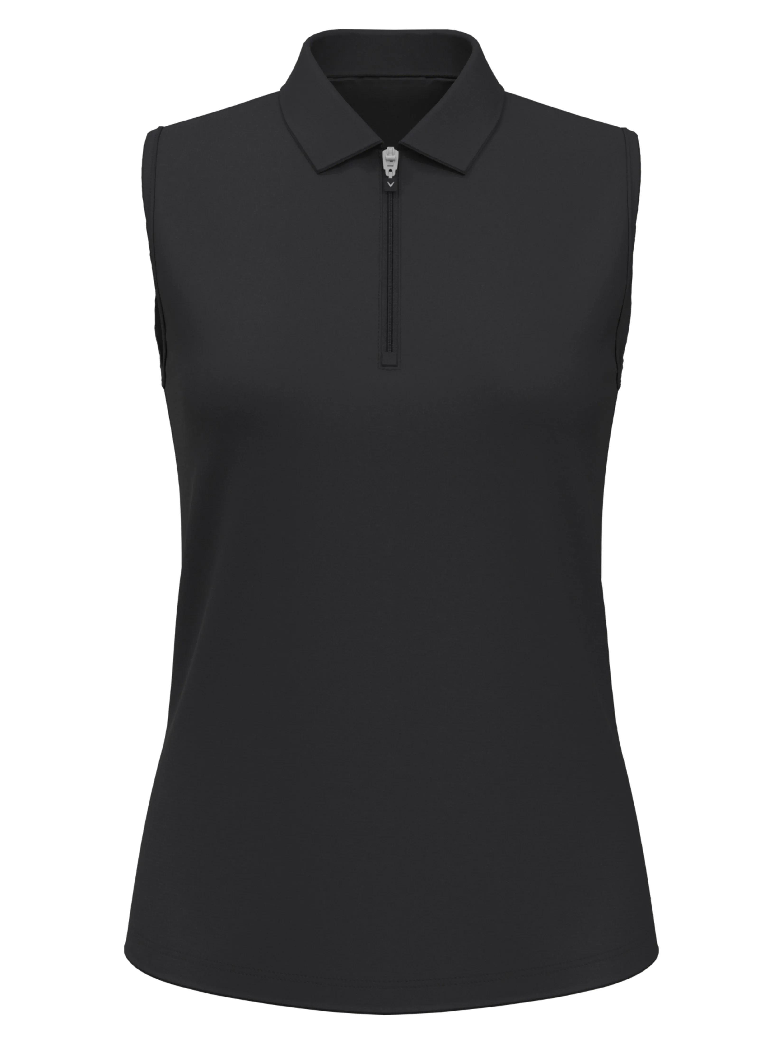 Womens 1/4 Zip Solid Sleeveless Golf Polo Callaway Apparel
