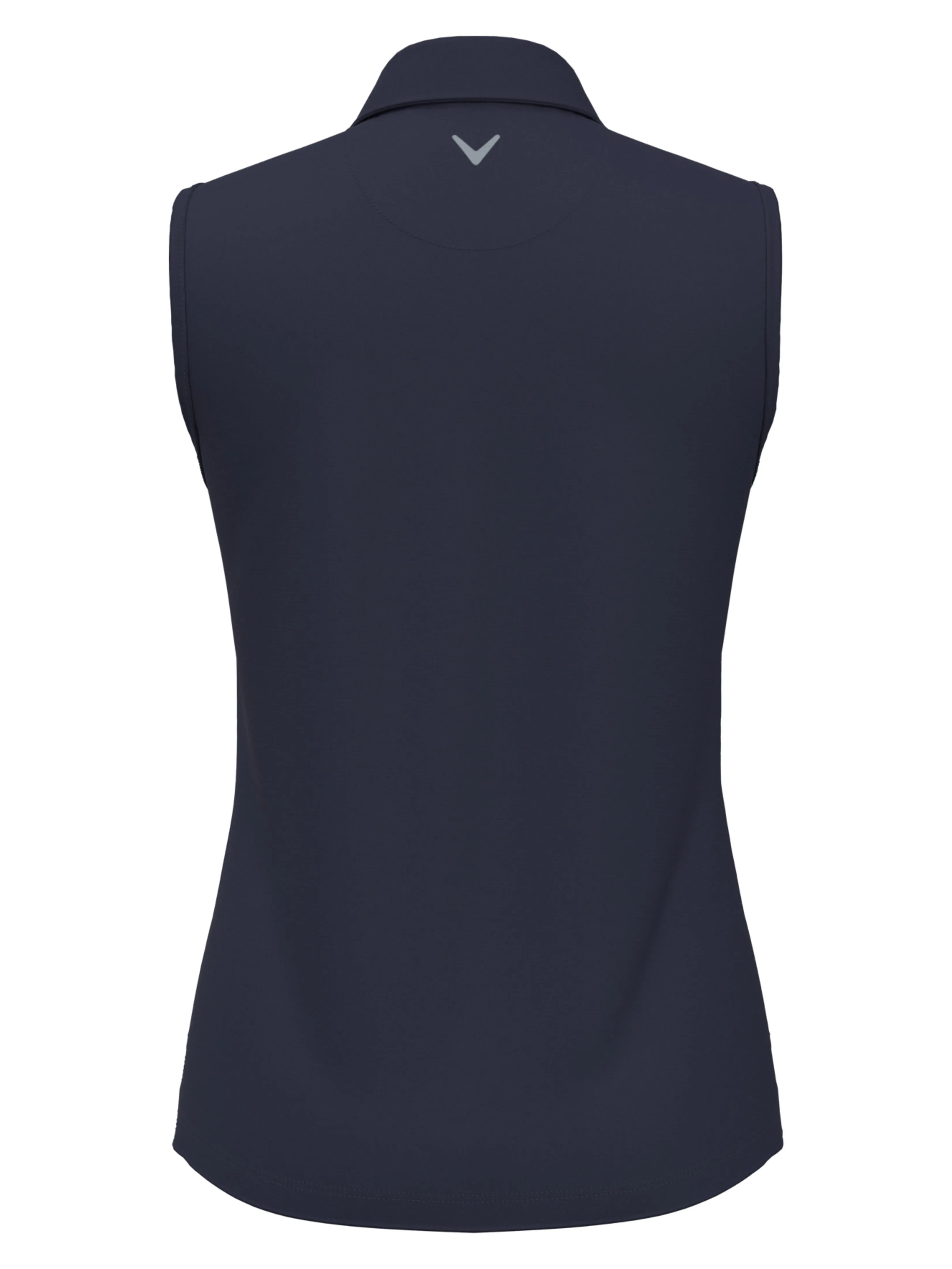 Womens 1/4 Zip Solid Sleeveless Golf Polo Callaway Apparel