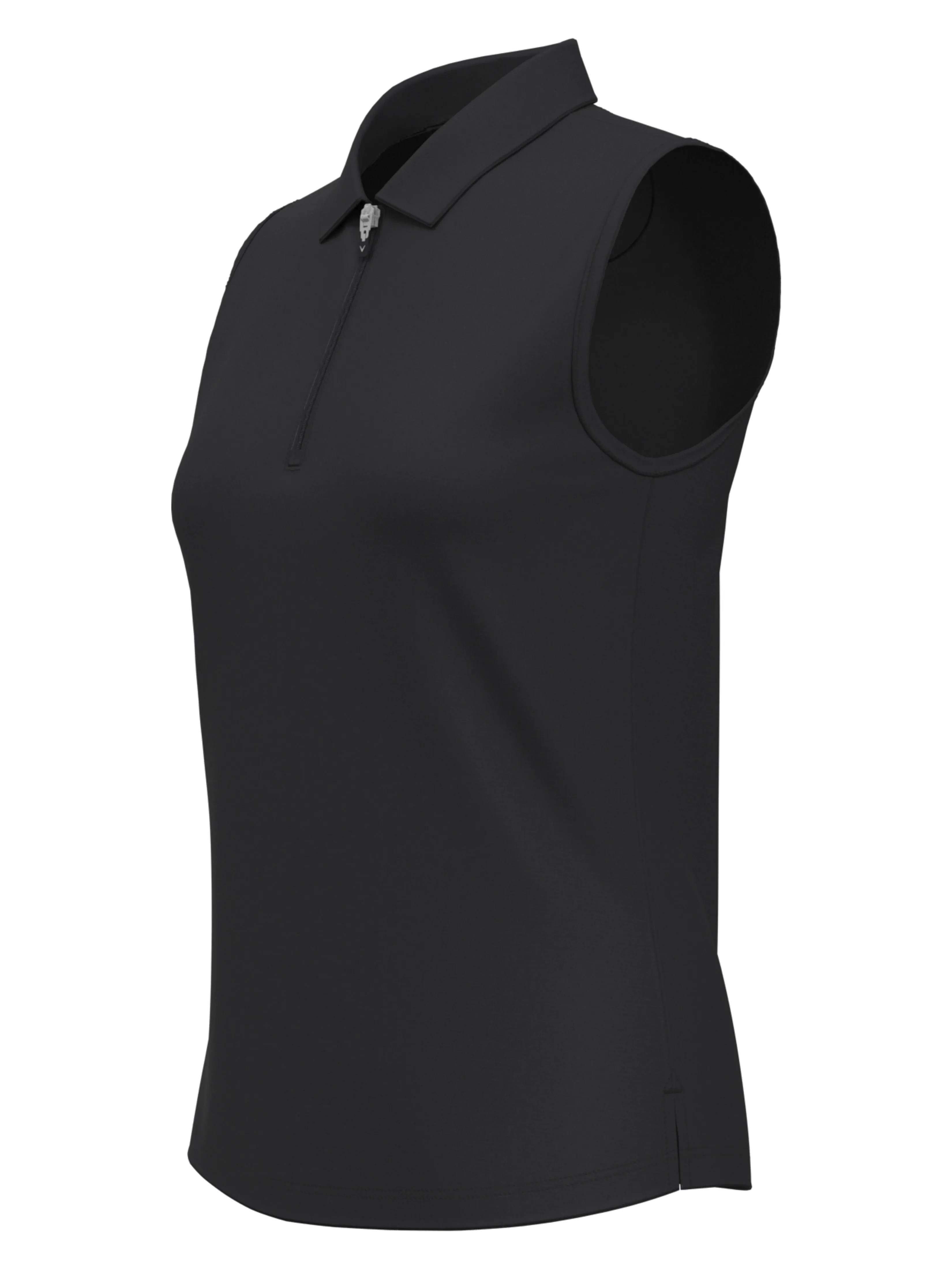 Womens 1/4 Zip Solid Sleeveless Golf Polo Callaway Apparel