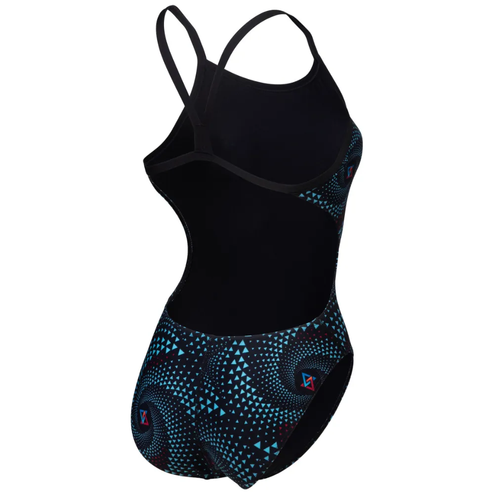 WOMEN'S ARENA SWIMSUIT FIREFLOW CHALLENGE BACK - BLACK/MULTI BLACK