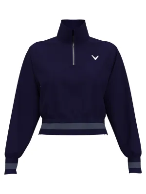 Womens Lightweight Cropped 1/4 Zip Golf Jacket Callaway Apparel