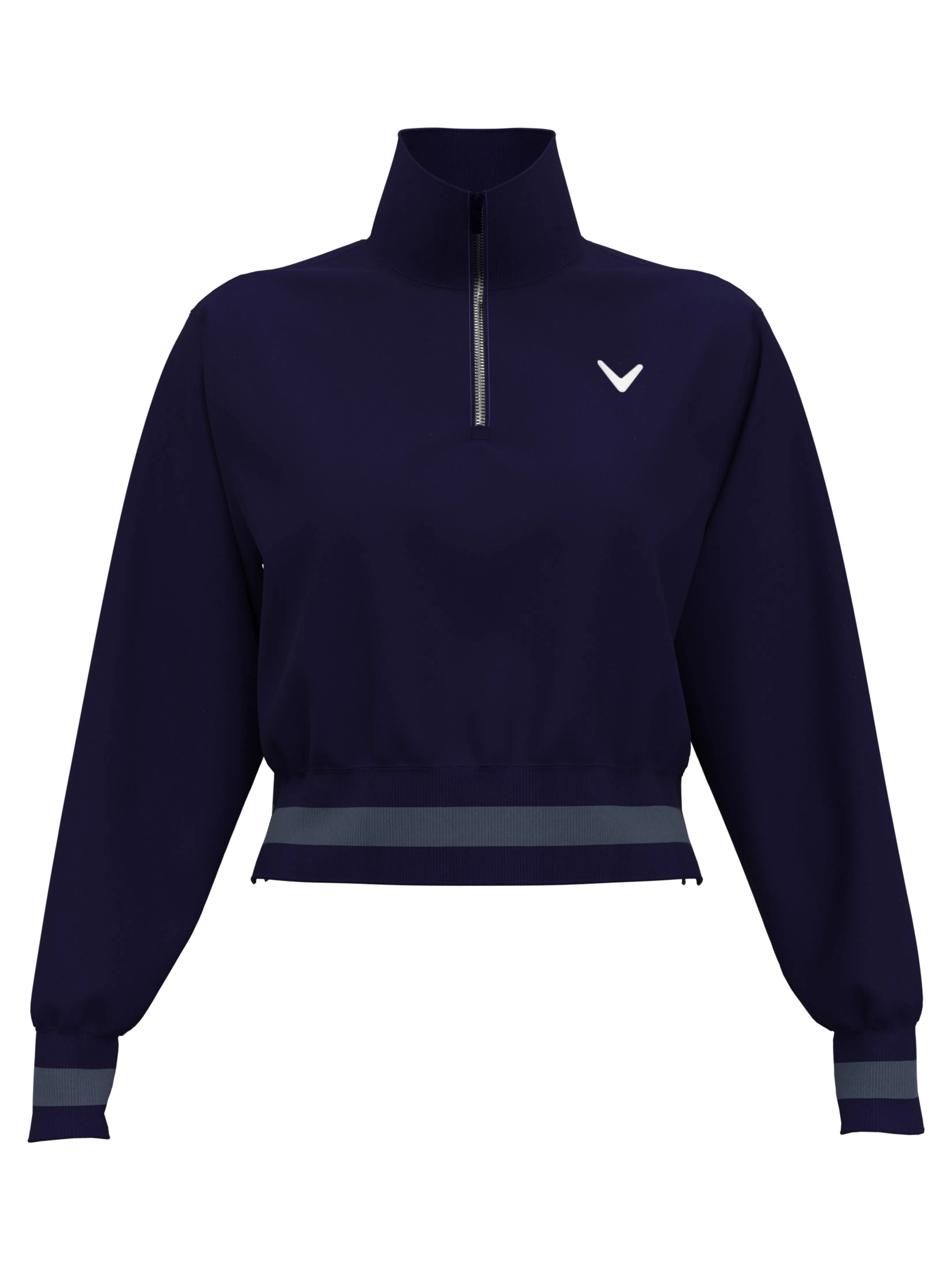 Womens Lightweight Cropped 1/4 Zip Golf Jacket Callaway Apparel