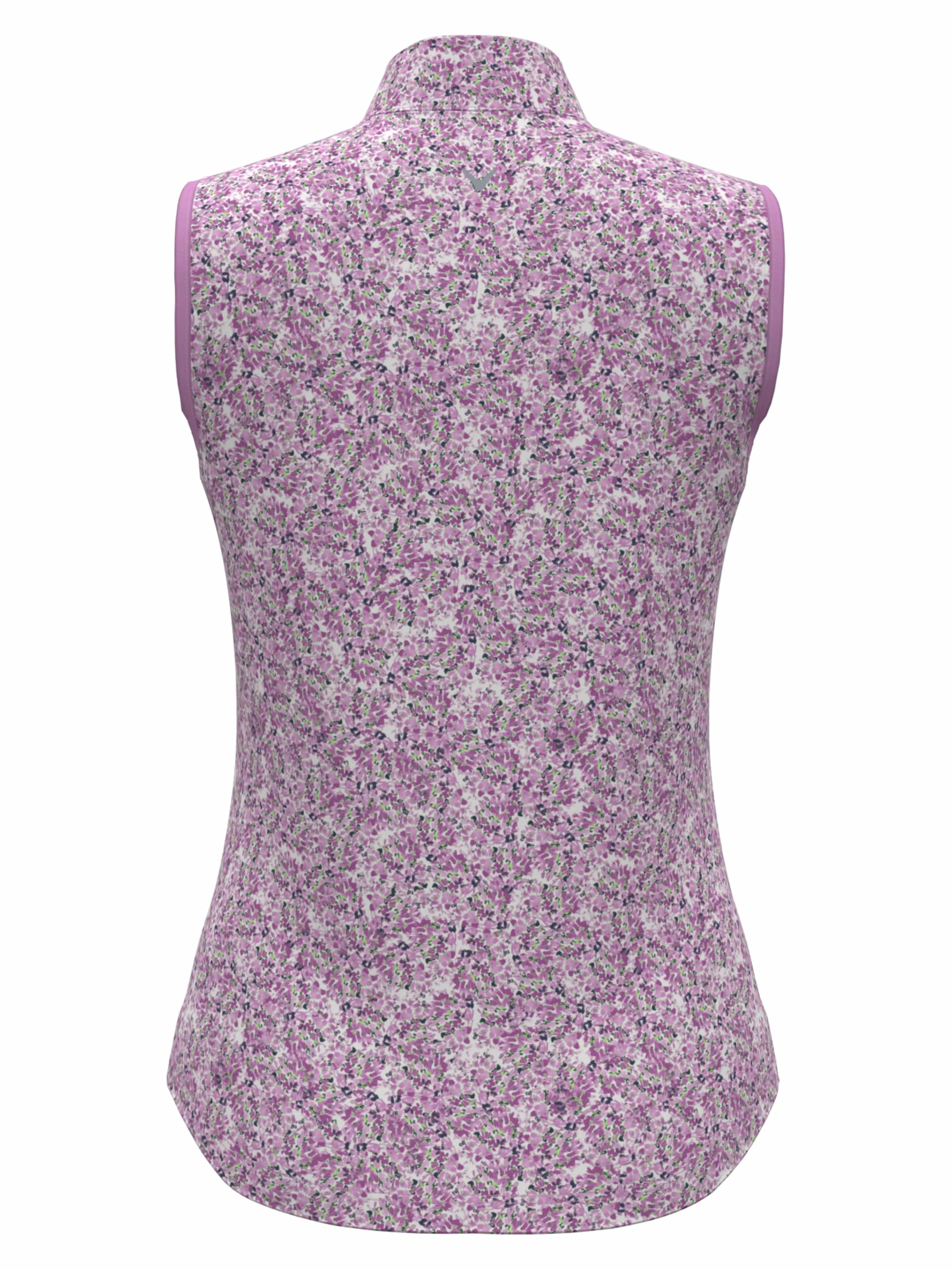 Womens Mini Floral Print Zip Golf Polo Callaway Apparel