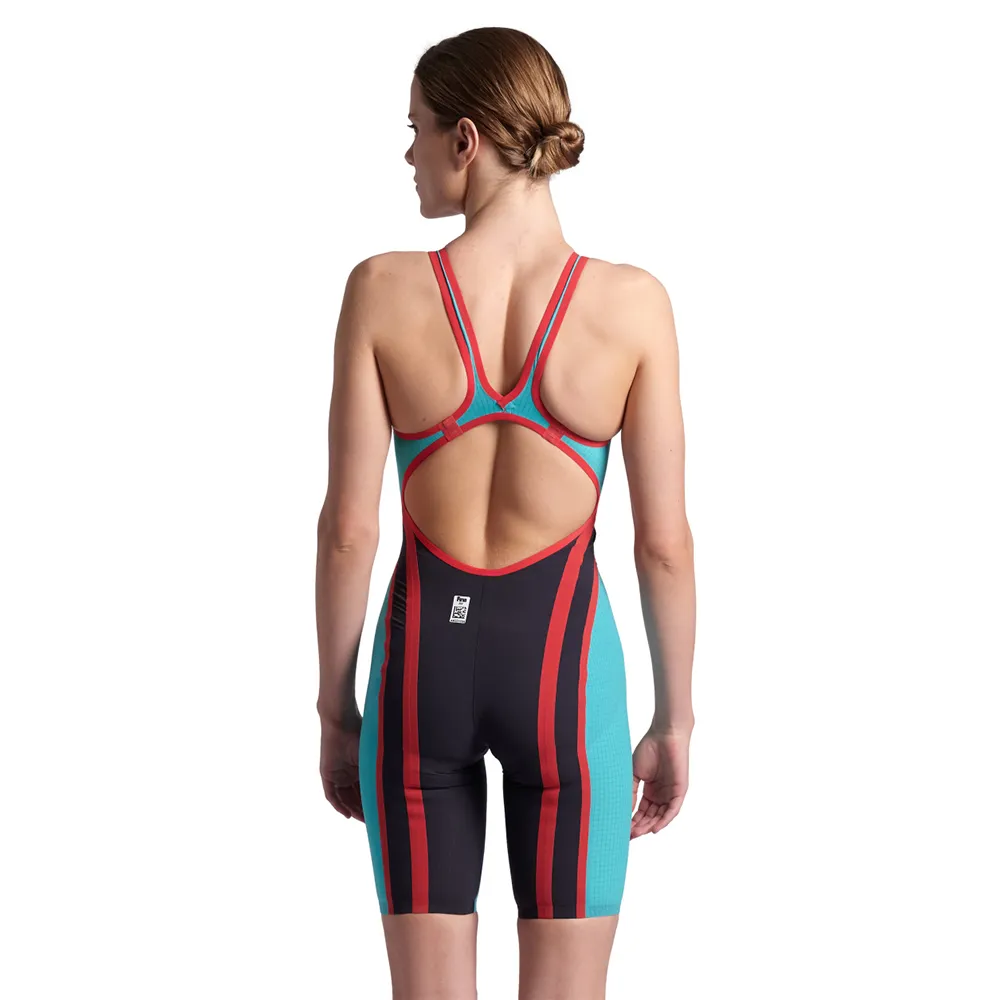 WOMEN'S POWERSKIN CARBON CORE FX OPEN BACK - TURQUOISE/METALLIC