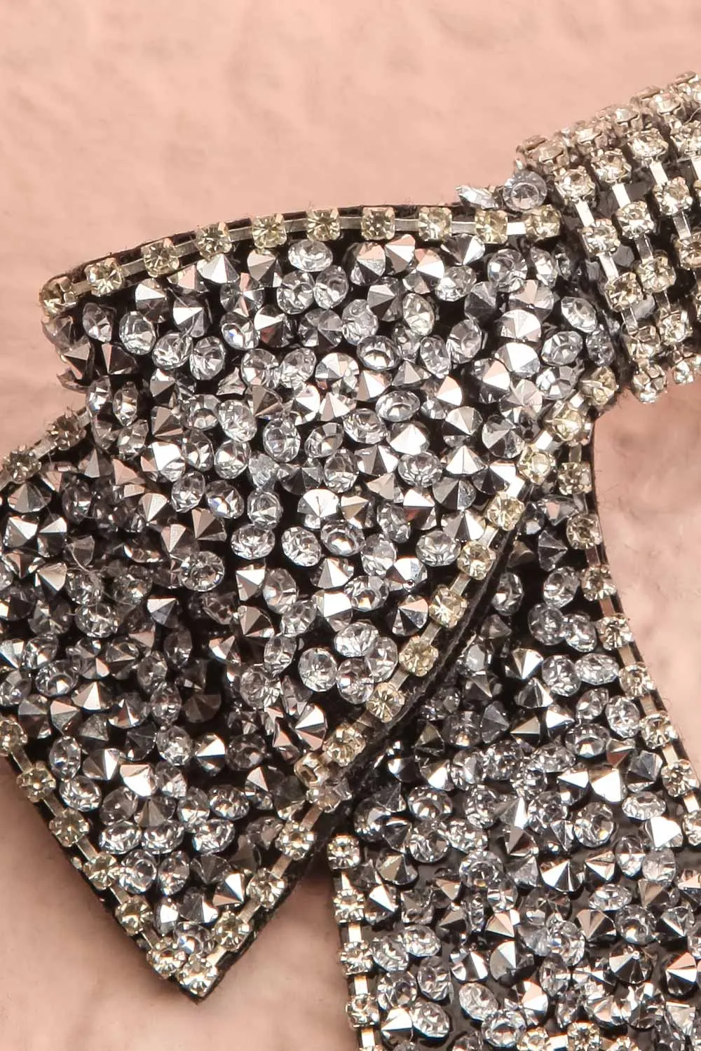 Yael | Bow Hair Clip w/ Crystals