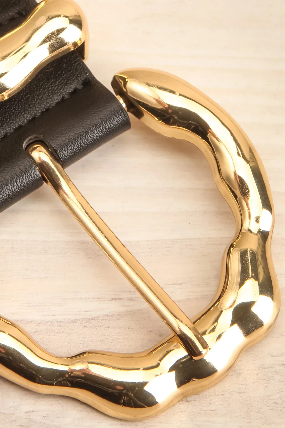 Yamoussoukro Black | Faux Leather Belt