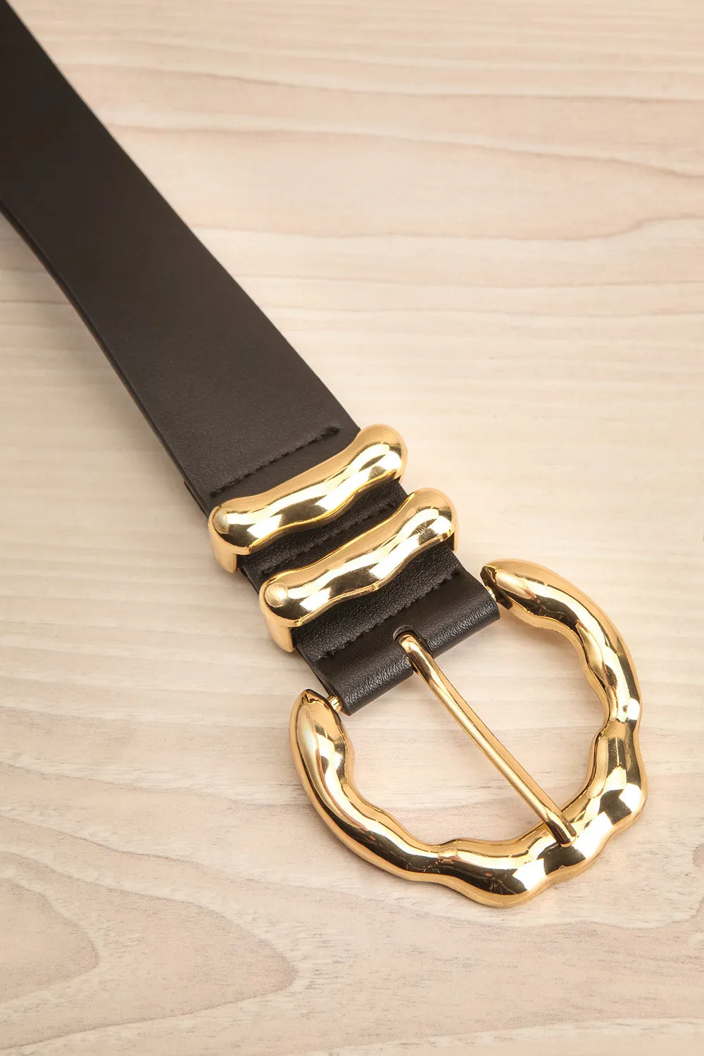 Yamoussoukro Black | Faux Leather Belt