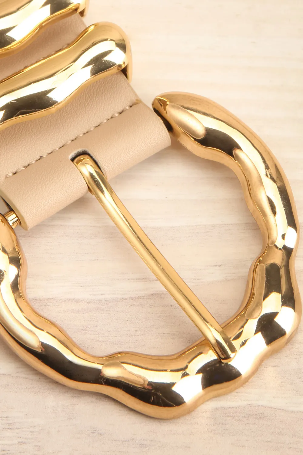 Yamoussoukro Taupe | Faux Leather Belt
