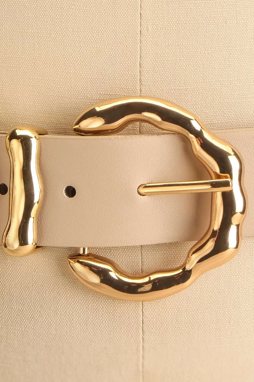 Yamoussoukro Taupe | Faux Leather Belt