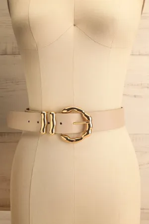 Yamoussoukro Taupe | Faux Leather Belt