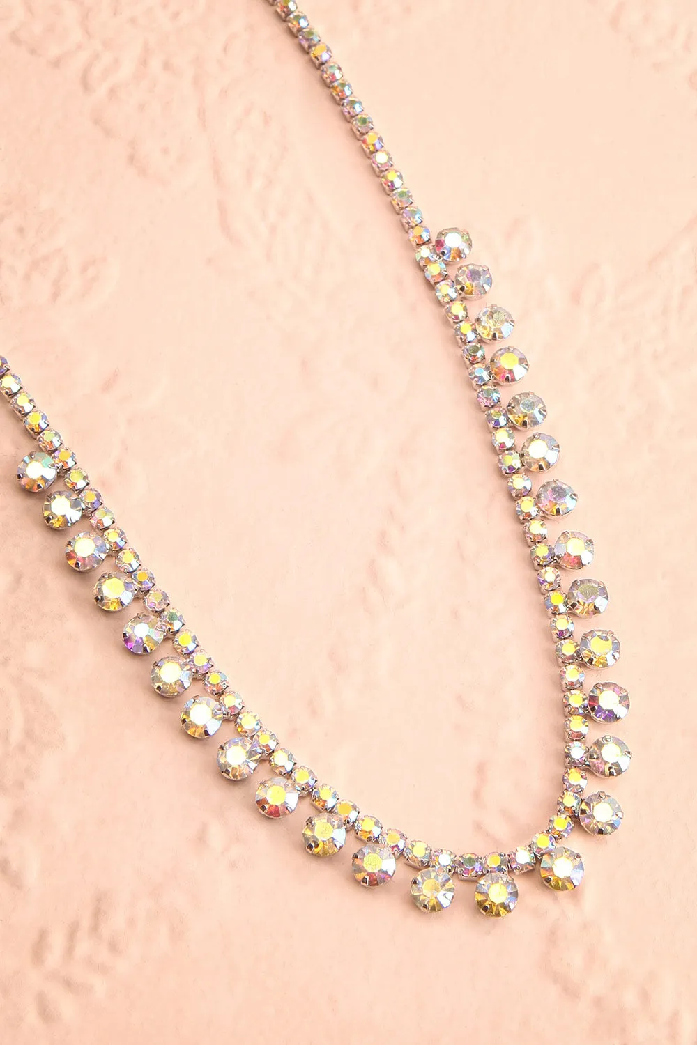 Zinara | Iridescent Crystal Necklace