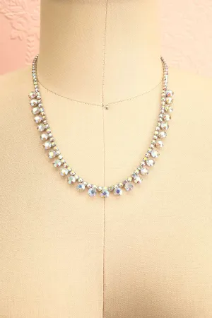 Zinara | Iridescent Crystal Necklace