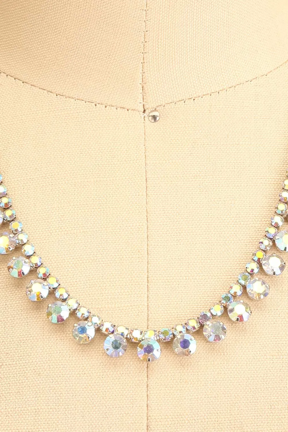 Zinara | Iridescent Crystal Necklace