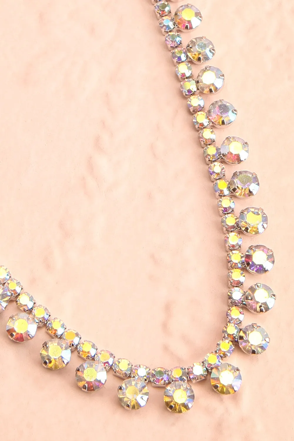 Zinara | Iridescent Crystal Necklace